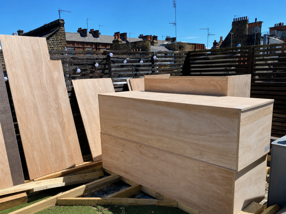 New planters under construction