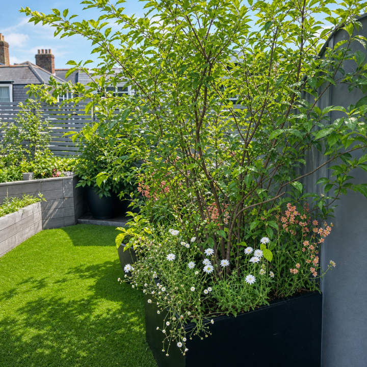 Multi-stem tree used for height and structure
