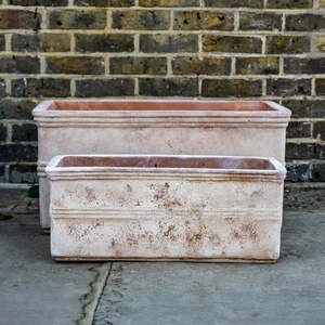 Aged Terracotta Trough Antico - Outdoor Plant Trough