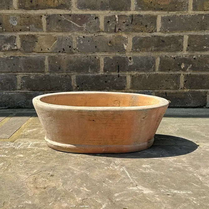 Alice Patina (W40XH14XD22.5cm) Outdoor Oval Trough Planter Plant Pot - image 3