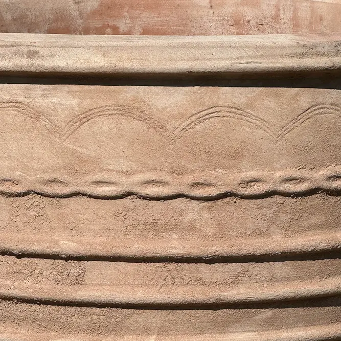 Antique Sand Ribbed Urn Stone Planter (Pot Size D41xH36cm) Terracotta Outdoor Plant Pot - image 4