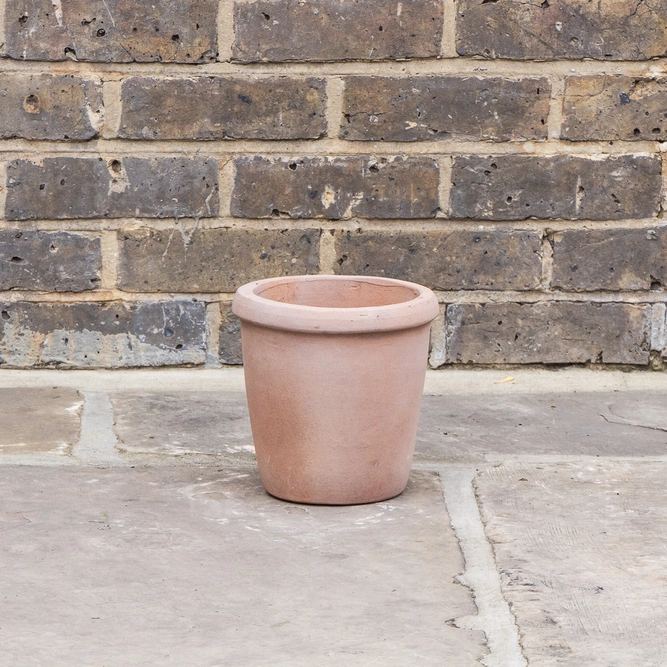 Antique Sand Single Rim Stone Planter (D19cm x H19cm) Terracotta Outdoor Plant Pot - image 2