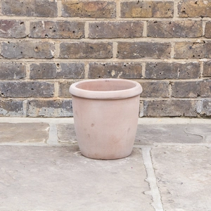 Antique Sand Single Rim Stone Planter (D25cm x H25cm) Terracotta Outdoor Plant Pot - image 2