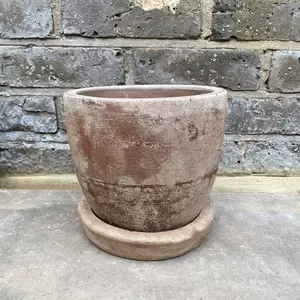 Antique Sand Stone Saucer (D18.5cm) Plant Pot Saucer - image 3