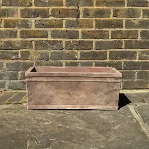 Antique Sand Trough Planter (Box size W58xH29.5xD22.5cm) Terracotta Outdoor Window Box - image 3