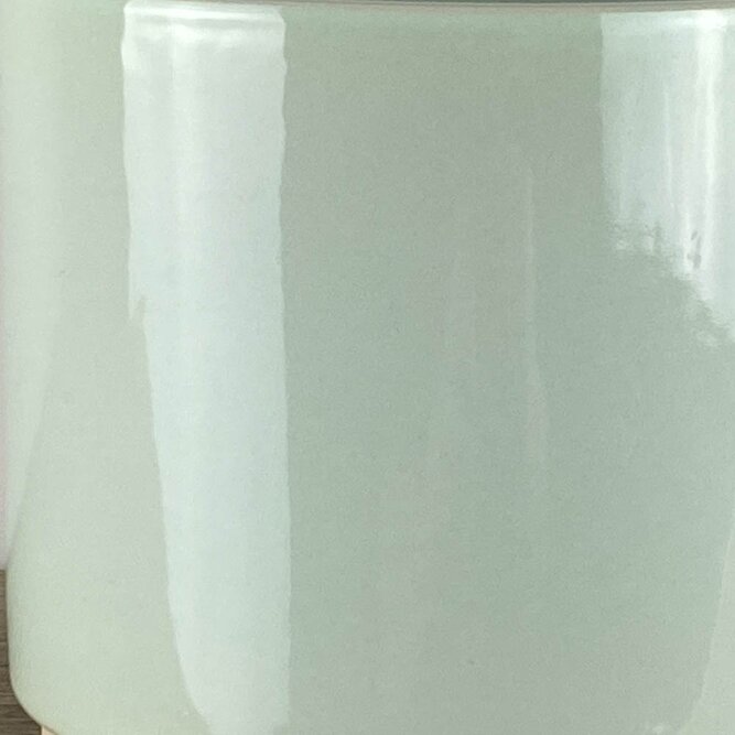 Ava Soft-Mint Glaze (D10cm x H11cm) Indoor Plant Pot Cover - image 2