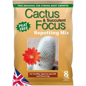 Cactus & Succulent Focus 8L Peat Free Repotting Mix