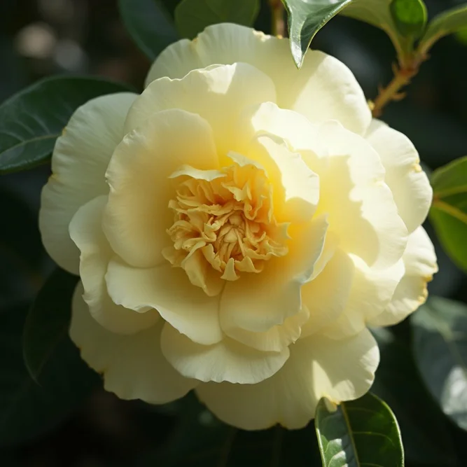 Camellia 'Brushfield's Yellow' (Pot Size 19cm) Camellia