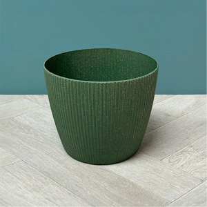 Copa Plastic Indoor Plant Pot Cover - Green (Pot Size 18.5x19cm) - image 1