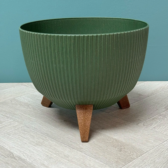 Doppio Bowl Stand Green (Pot Size H18.5xD33cm) - image 1