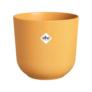 Elho Jazz Amber Yellow (Pot Size 26cm) Eco-Plastic Indoor Plant Pot Cover