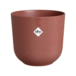 Elho Jazz Tuscan Red (Pot Size 26cm) Eco-Plastic Indoor Plant Pot Cover