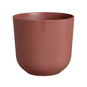 Jazz Round Tuscan Red (Pot Size 14cm) Eco-Plastic Indoor Plant Pot Cover - image 2