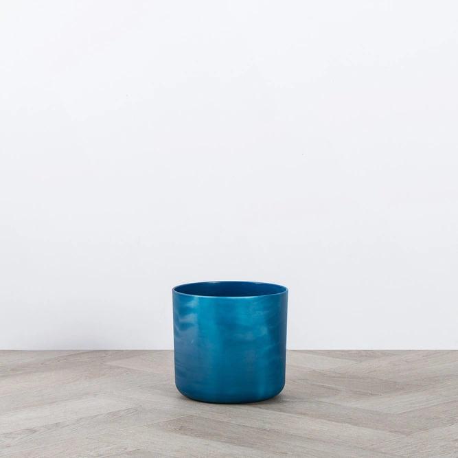 Elho Ocean Collection Blue (Pot Size 16cm) Indoor Plant Pot Cover - image 2