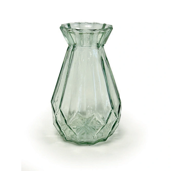 Hyacinth Vase - Geometric Decorative Glass Hyacinth Vase for Flowering Bulbs