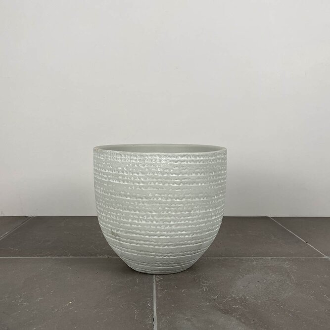 Katy Light Grey (D20x18cm) Indoor Plant Pot Cover - image 1