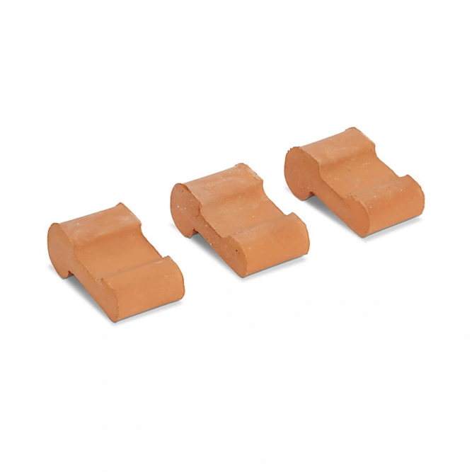 Smooth Terracotta Pot Feet (Foot Size L80 x W40 x H35mm) - Set of 3 - image 1