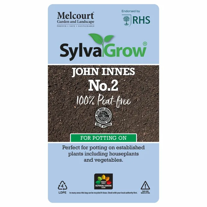 SylvaGrow John Innes No. 2 Peat-Free Compost 22L – For Healthy Young Plant Growth