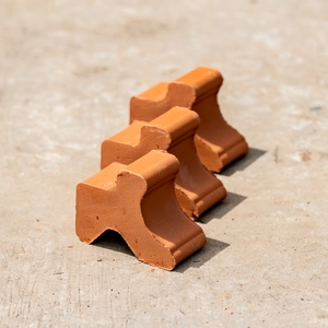 Terracotta Plant Pot Antique Large Feet (Set of 3) Handmade Planter Feet