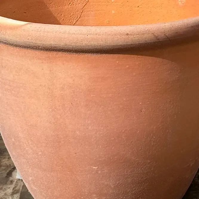 Whitewash Bowl Rim (D40xH30cm) Terracotta Planter - image 4