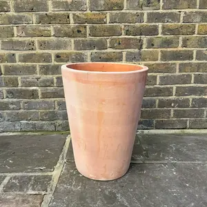 Whitewash Tall Taper (D32xH42cm) Terracotta Planter - image 3