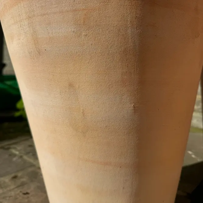 Whitewash Tall Taper (D32xH42cm) Terracotta Planter - image 5