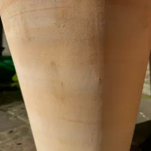 Whitewash Tall Taper (D32xH42cm) Terracotta Planter - image 5