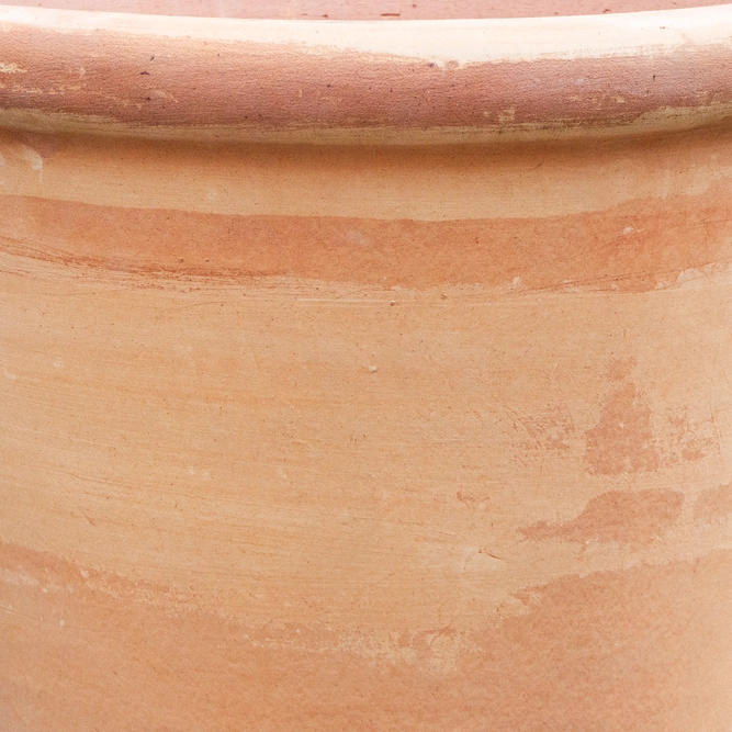 Whitewash Terracotta Handmade Coni Lip Planter (D30m x H29cm) Outdoor Plant Pot - image 5