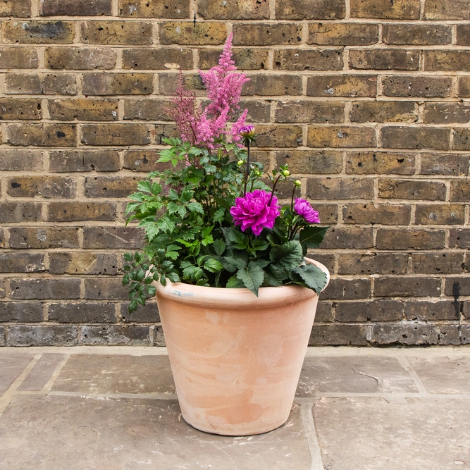 Whitewash Terracotta Handmade Coni Lip Planter (D46cm x H41cm) Outdoor Plant Pot - image 4