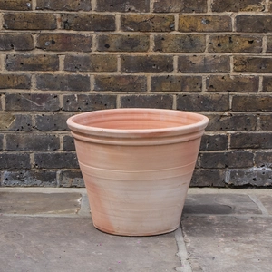 Whitewash Terracotta Handmade Stan RIng Planter (D48cm x H38cm) Outdoor Plant Pot - image 2