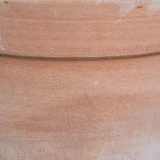 Whitewash Terracotta Handmade Stan Wide Planter (D24cm x H24cm) Outdoor Plant Pot - image 4