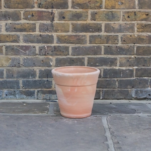 Whitewash Terracotta Handmade Stan Wide Planter (D31cm x H30cm) Outdoor Plant Pot - image 2